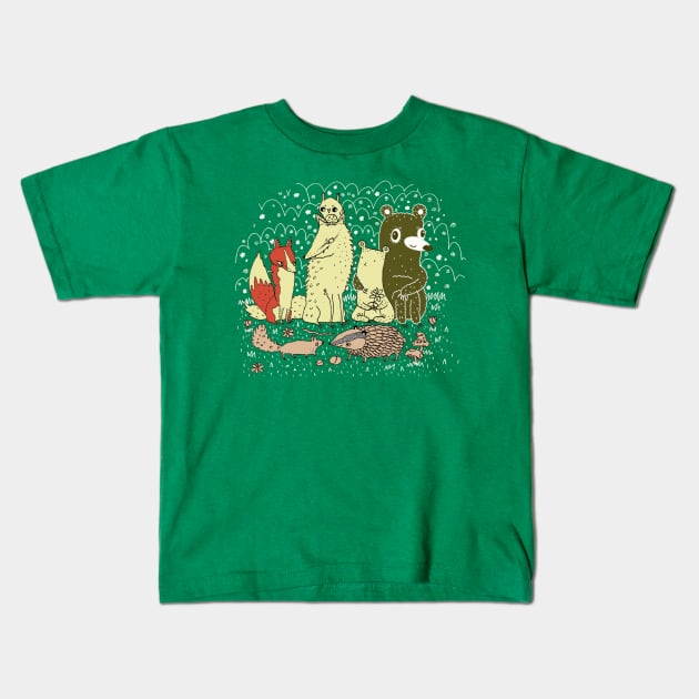 Bramble Wood Kids T-Shirt by Sophie Corrigan